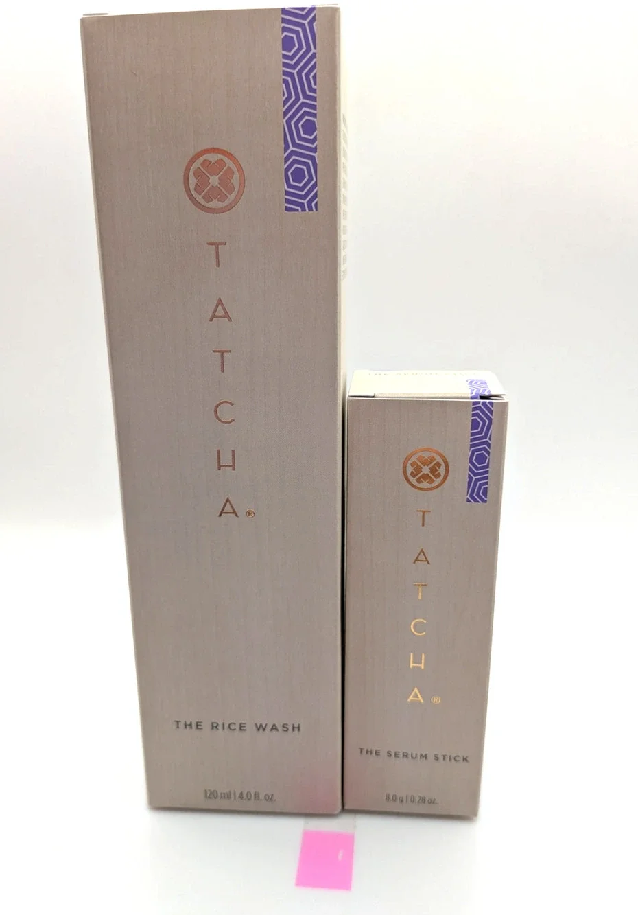 TATCHA Rice Wash 4oz & Serum Stick 0.24oz Skincare Set NEW Japan Sealed